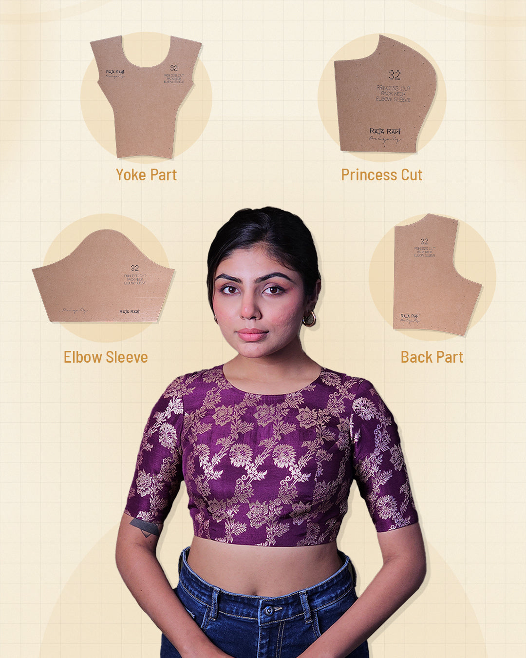 Princess Cut - Pack Neck - Elbow Sleeve Farma