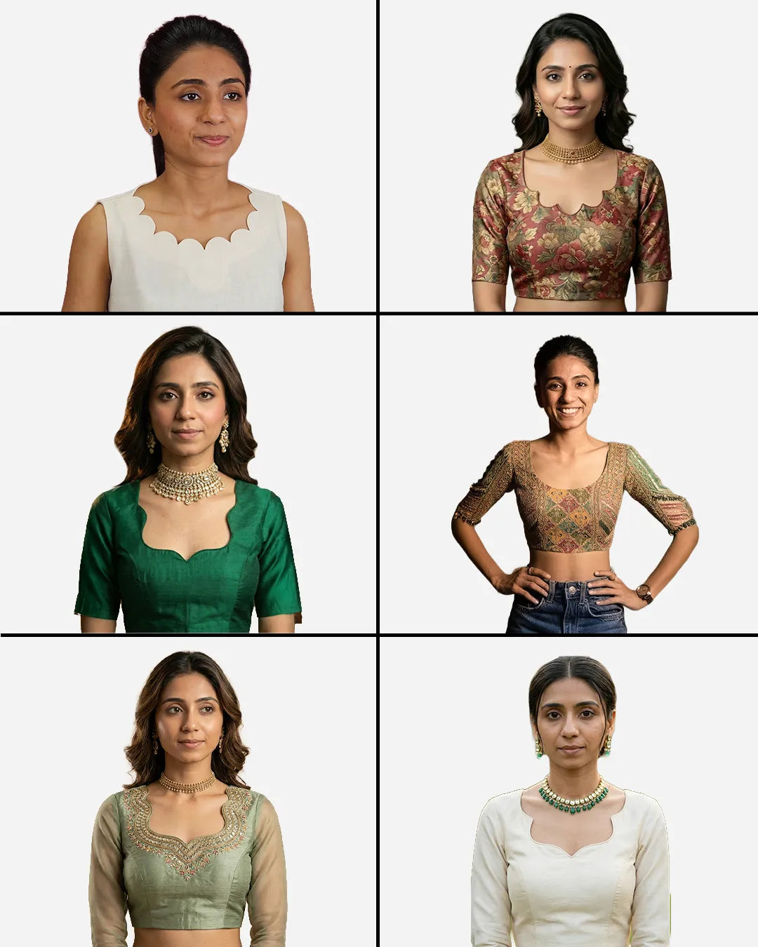 21 Neck Shape Farma - Complete Blouse Neck Collection