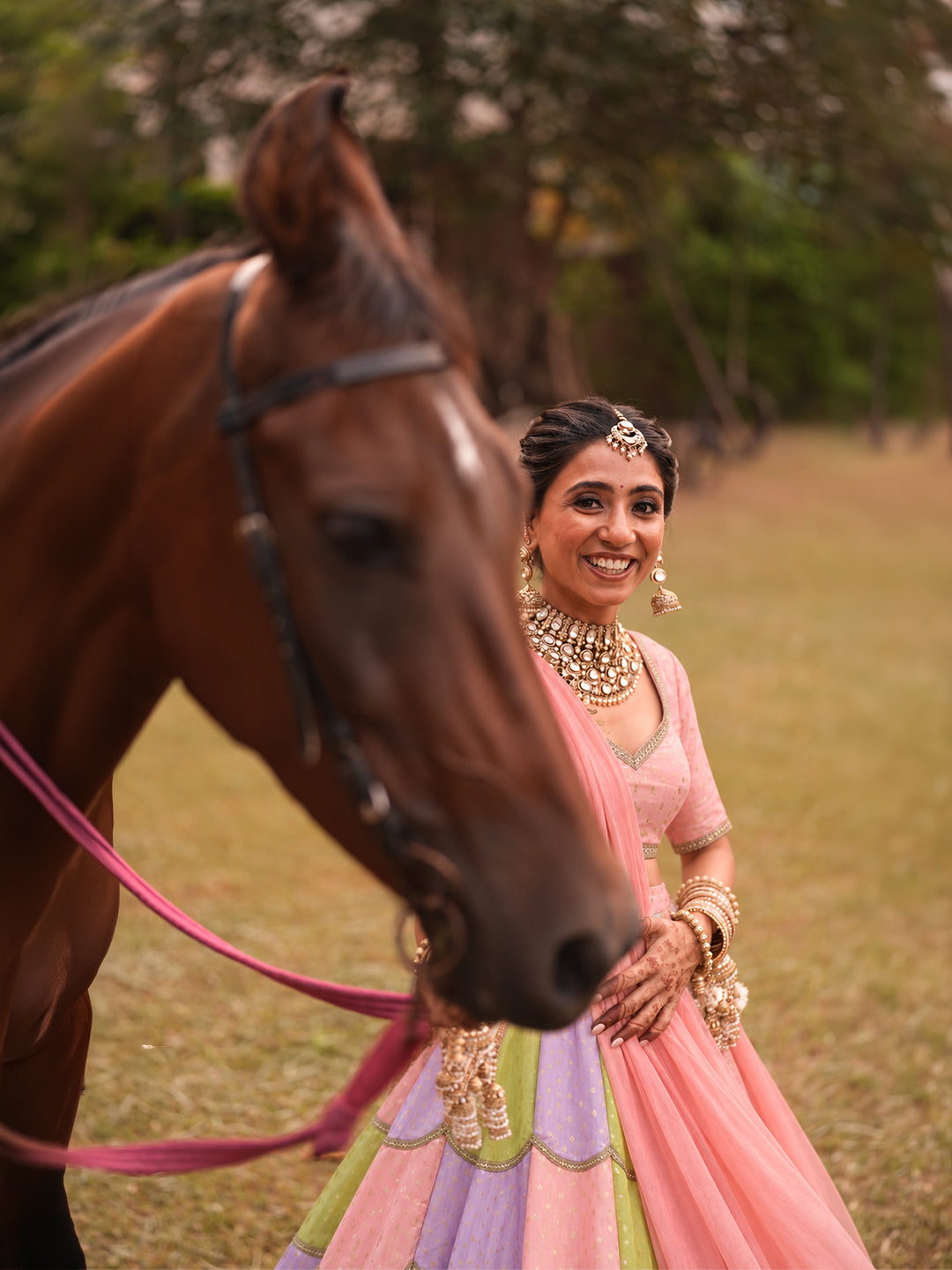 Candy Crush (Ready To Stitch Lehenga)