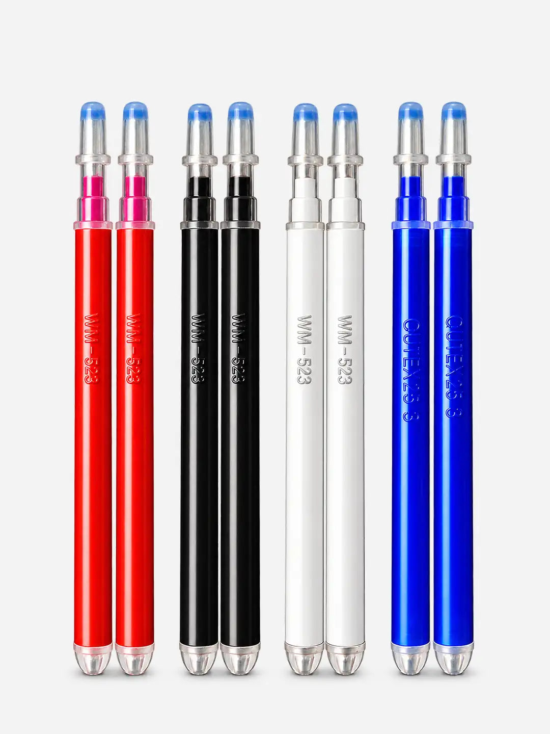 Panda Pen Combo – 2 Red + 2 Blue + 2 Black + 2 White (Pack of 8)
