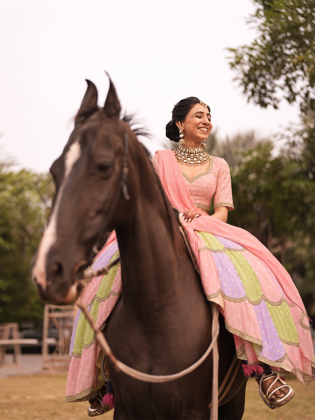 Candy Crush (Ready To Stitch Lehenga)