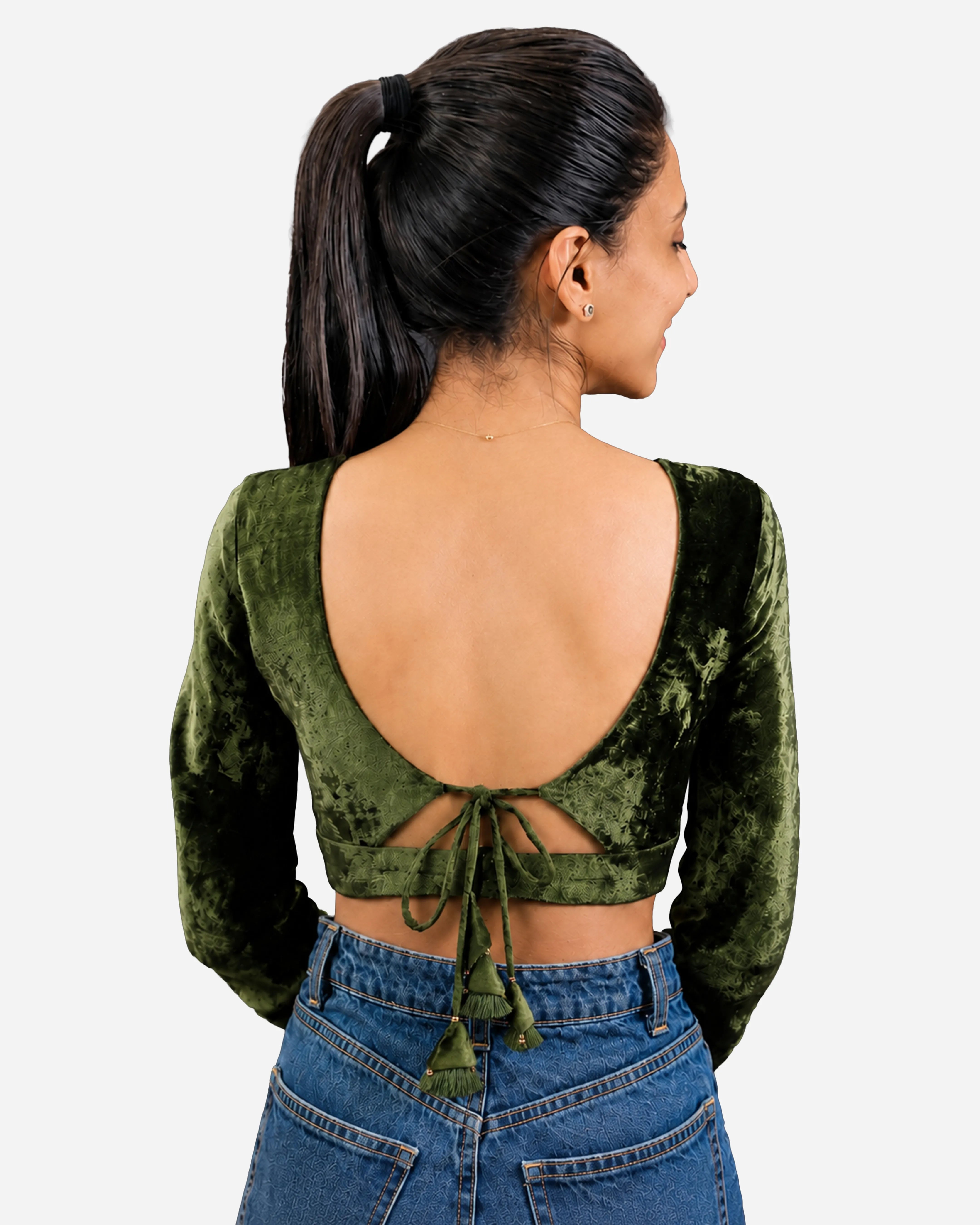 PriyaMG Special Blouse Farma - Both Deep Neck - Full Sleeve