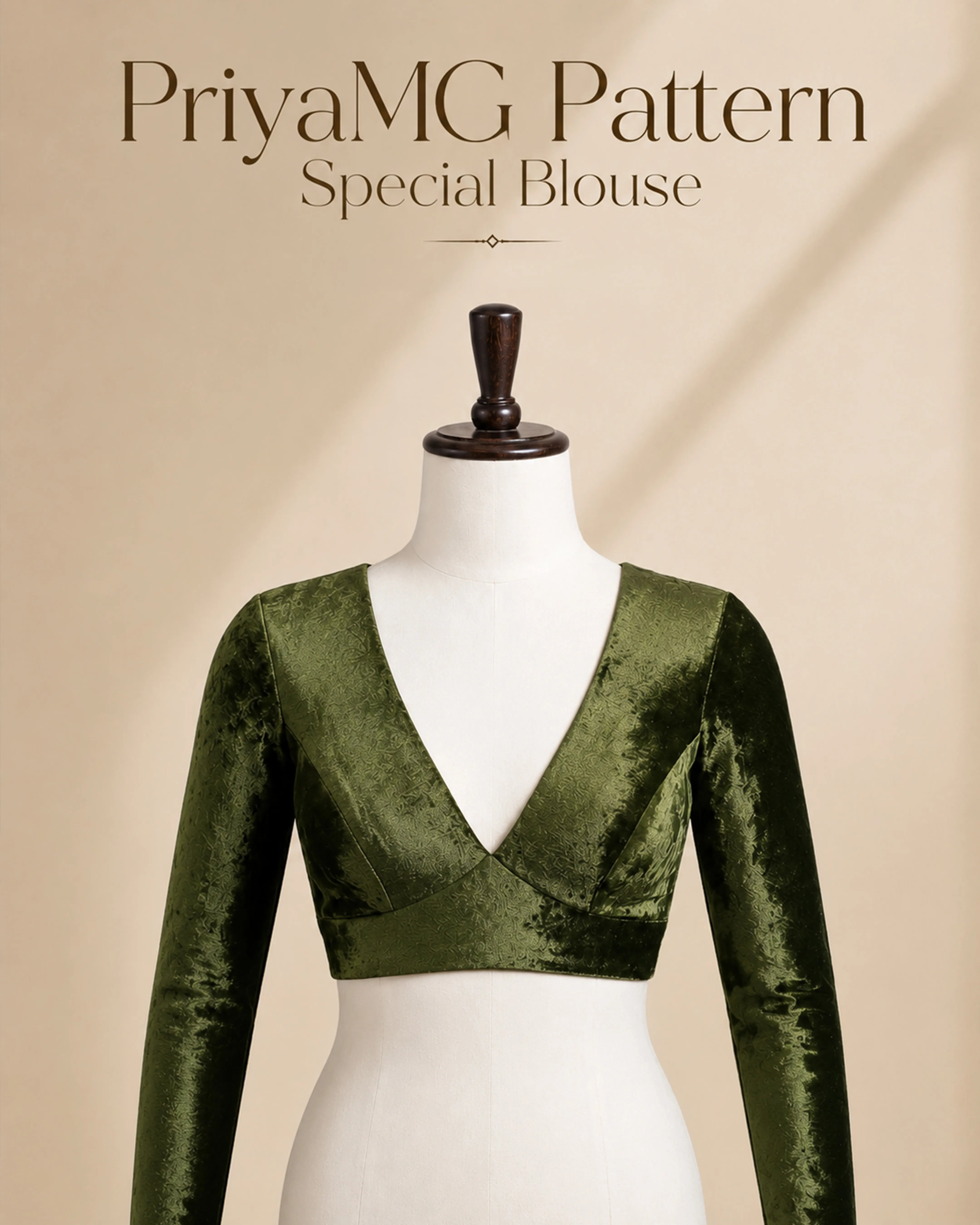 PriyaMG Special Blouse Farma - Both Deep Neck - Full Sleeve