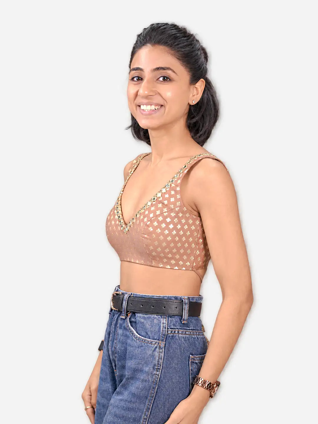 Princess Cut Blouse Farma - Front V Leaf - Dual Back (Pack & Deep)