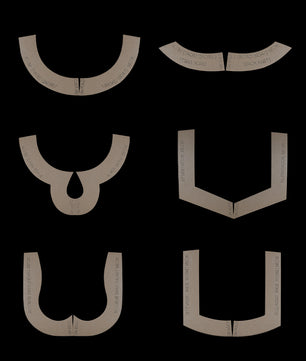 21-Neck Shape Farma Pattern Set - Complete Blouse Neck Collection