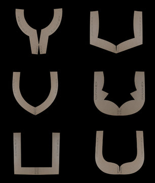 21-Neck Shape Farma Pattern Set - Complete Blouse Neck Collection