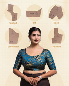 Katori Blouse - Both Side Deep Neck - Elbow Sleeve Farma