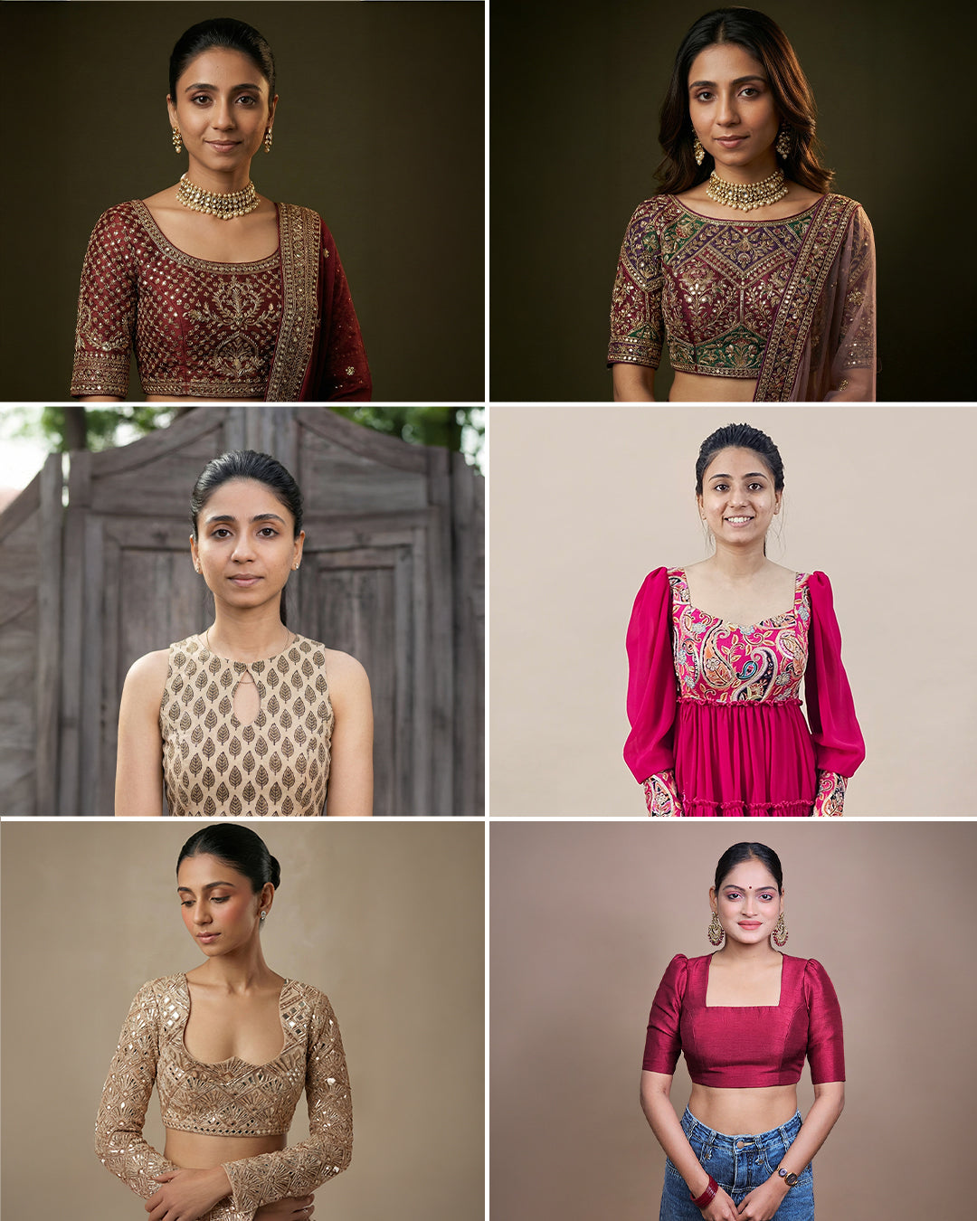 21-Neck Shape Farma Pattern Set - Complete Blouse Neck Collection