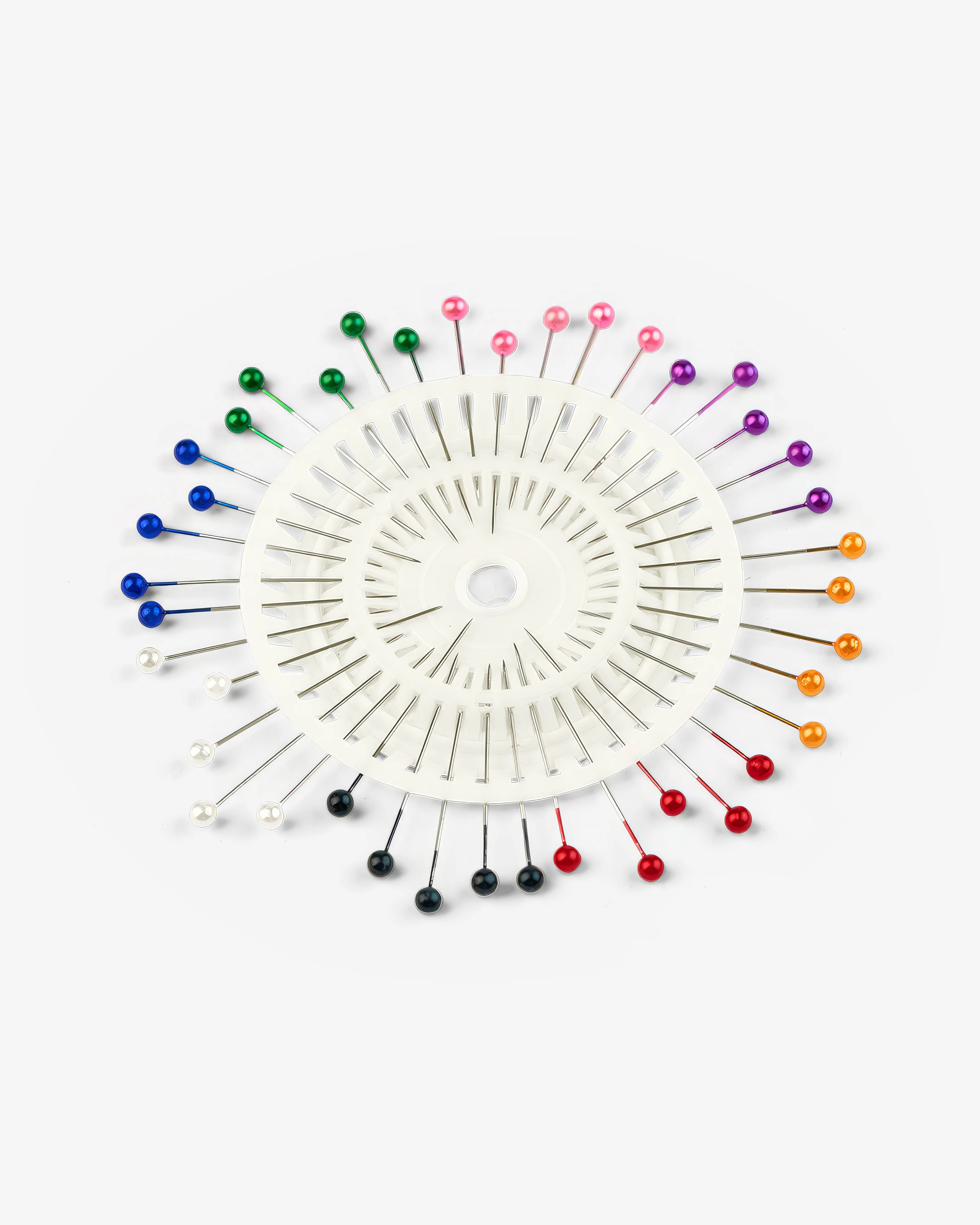 Coloured Pearl Head Pins (8 Colours)