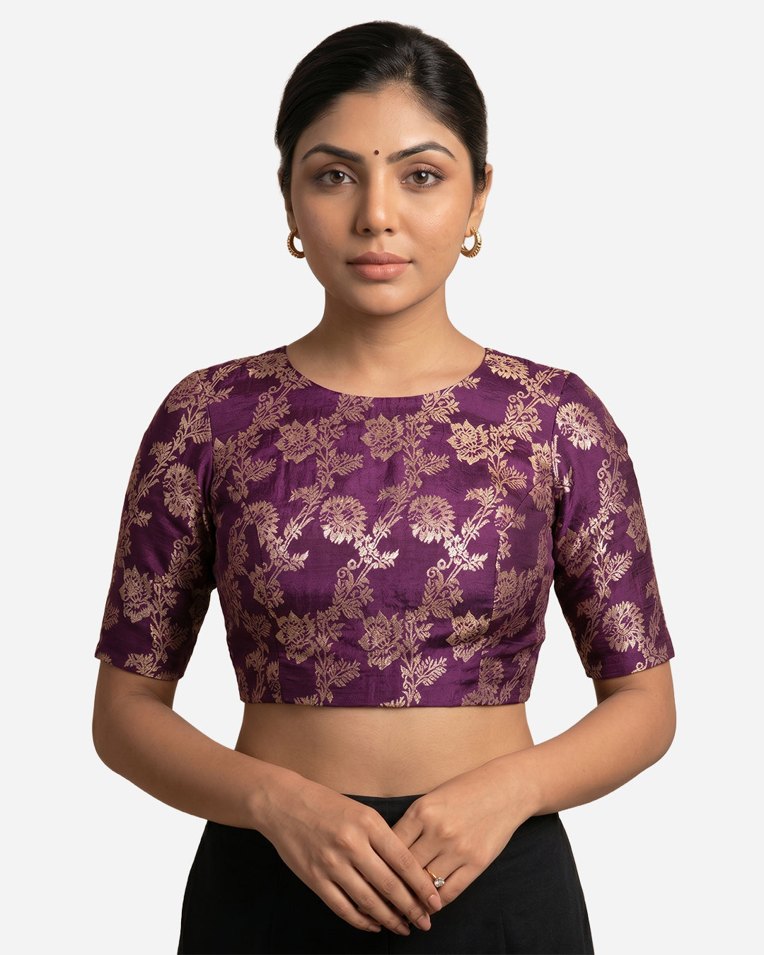 Princess Cut Blouse Farma - Both Pack Neck - Elbow Sleeve