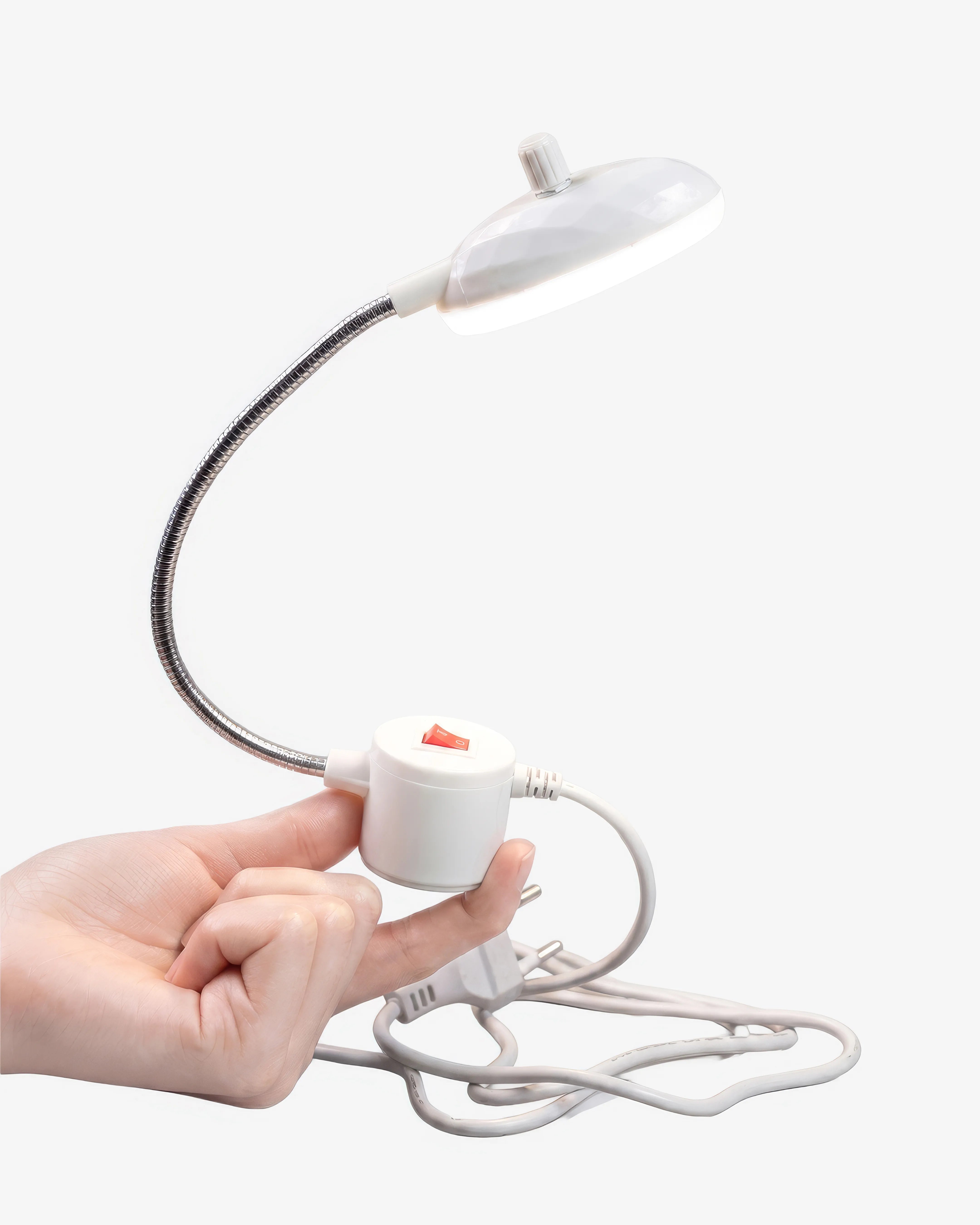 Magnetic LED Sewing Machine Light with Flexible Neck & Power Switch