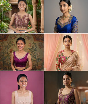 21-Neck Shape Farma Pattern Set - Complete Blouse Neck Collection