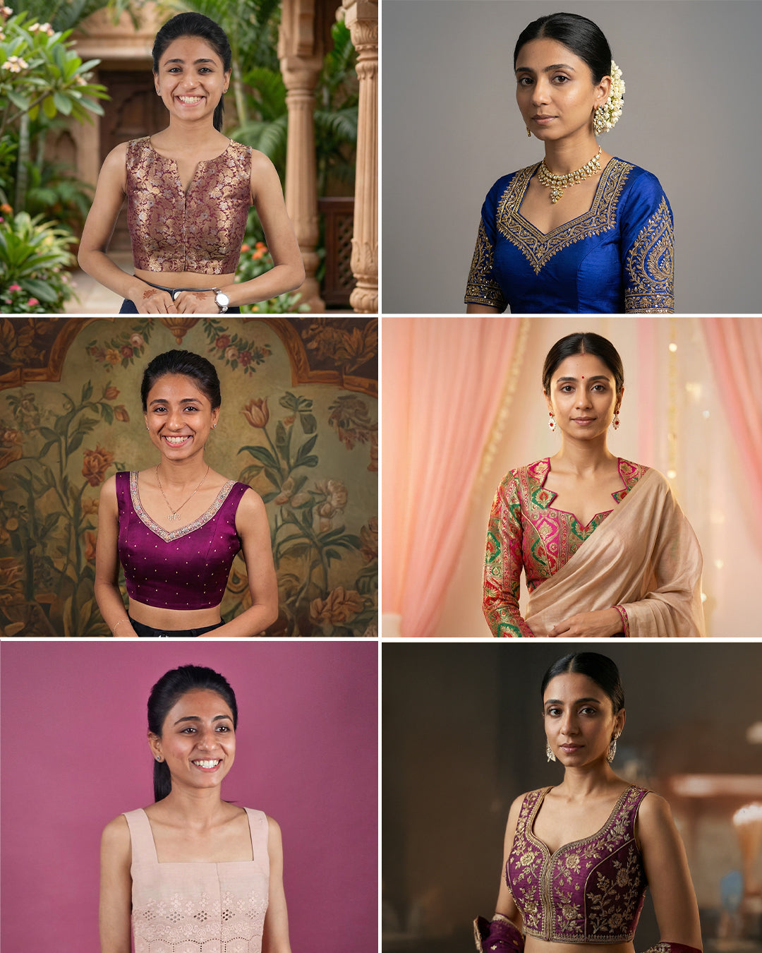 21-Neck Shape Farma Pattern Set - Complete Blouse Neck Collection