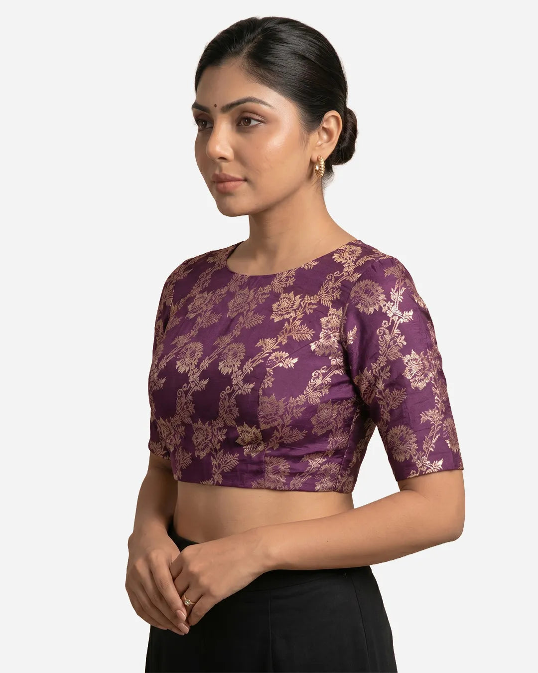 Princess Cut Blouse Farma - Both Pack Neck - Elbow Sleeve