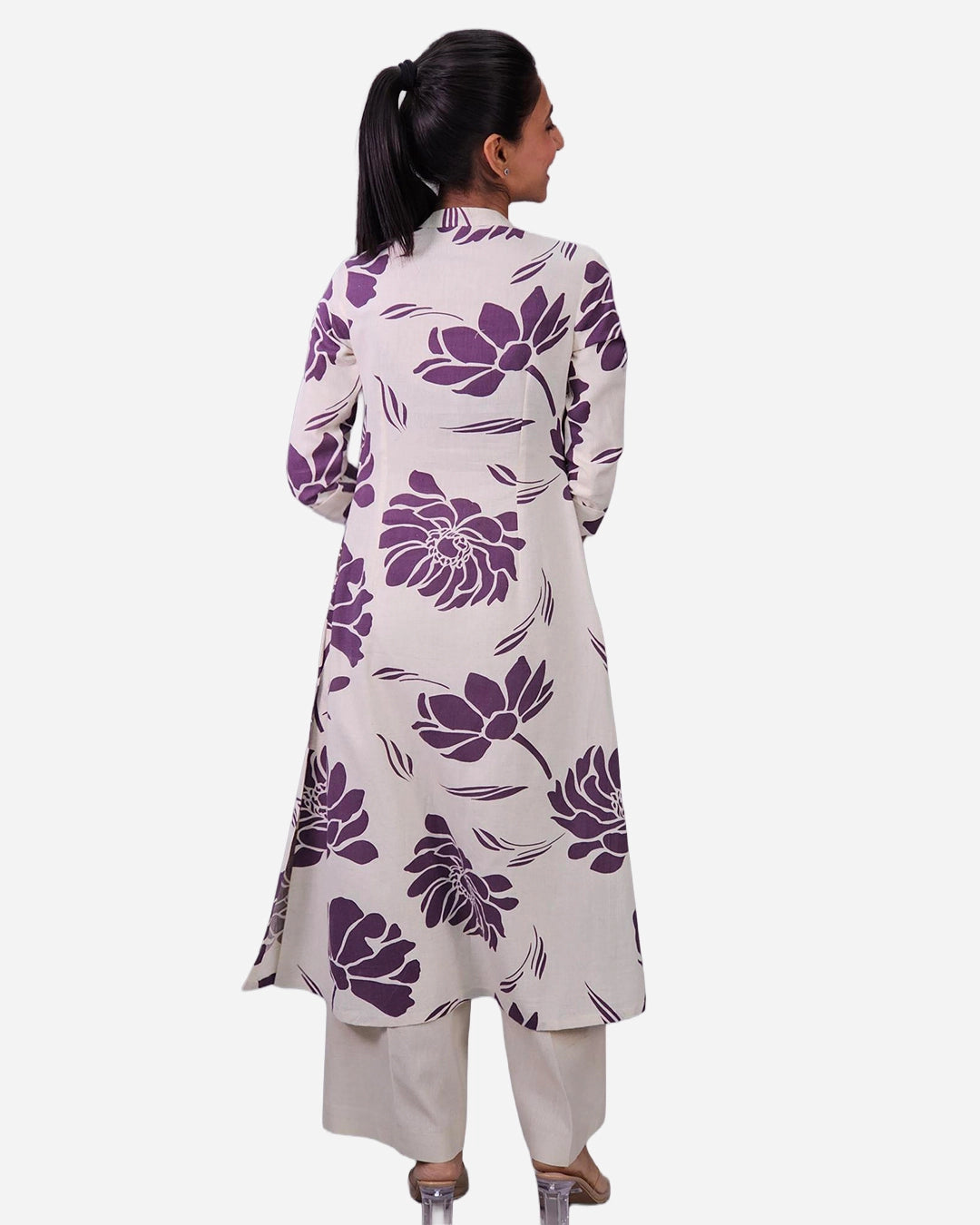 Princess Cut Kurti Farma - A-Line with Collar - 3/4th Sleeve