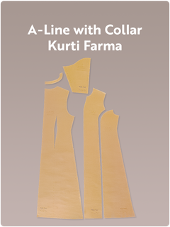 A-Line with Collar Kurti Farma (Size XXS to XXXL)