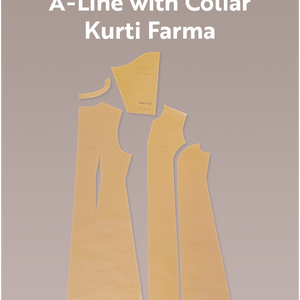 A-Line with Collar Kurti Farma (Size XXS to XXXL)