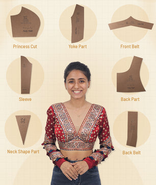 PriyaMG Special Pattern Blouse Farma (Size 28-44)