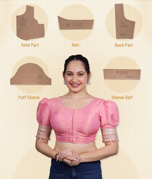 Fourtucks With Belt, Boat & Deep Neck, Puff Sleeve With Belt Farma (Size 28-44)