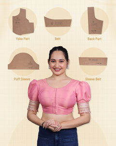 Fourtucks With Belt, Boat & Deep Neck, Puff Sleeve With Belt Farma (Size 28-44)