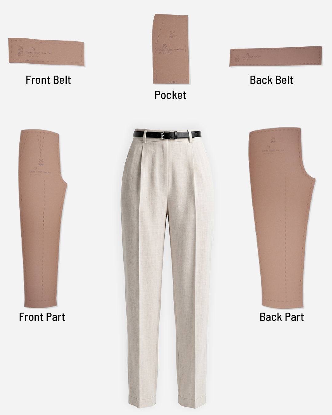 Cigar Pant Farma - Regular Fit - Front Fix Back Elastic