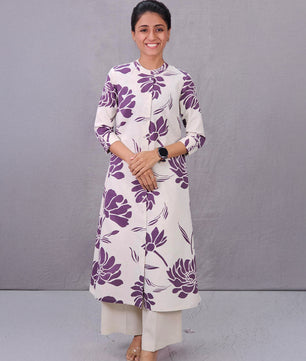 A-Line with Collar Kurti Farma (Size XXS to XXXL)
