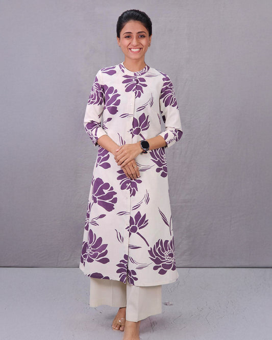 A-Line with Collar Kurti Farma (Size XXS to XXXL)