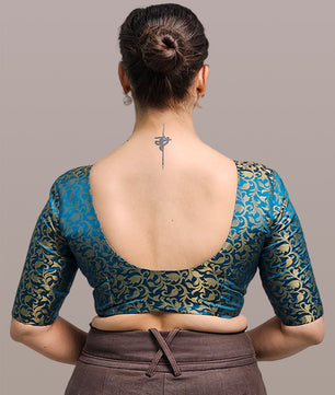 Katori Blouse - Both Side Deep Neck - Elbow Sleeve Farma (Sizes 30-44)