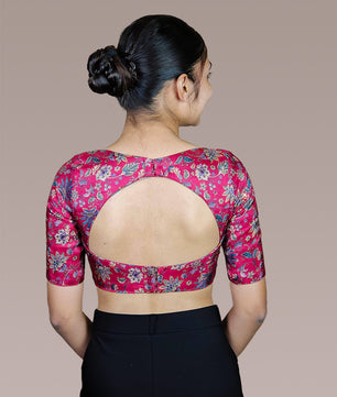 Heritage Blouse - Deep Neck - Elbow Sleeve Farma (Size 28-44)