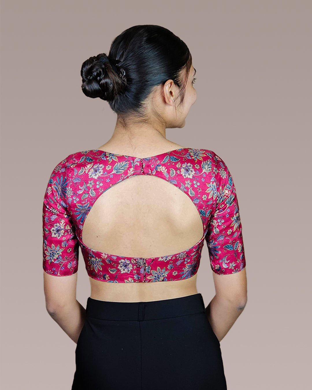 Heritage Blouse - Deep Neck - Elbow Sleeve Farma (Size 28-44)