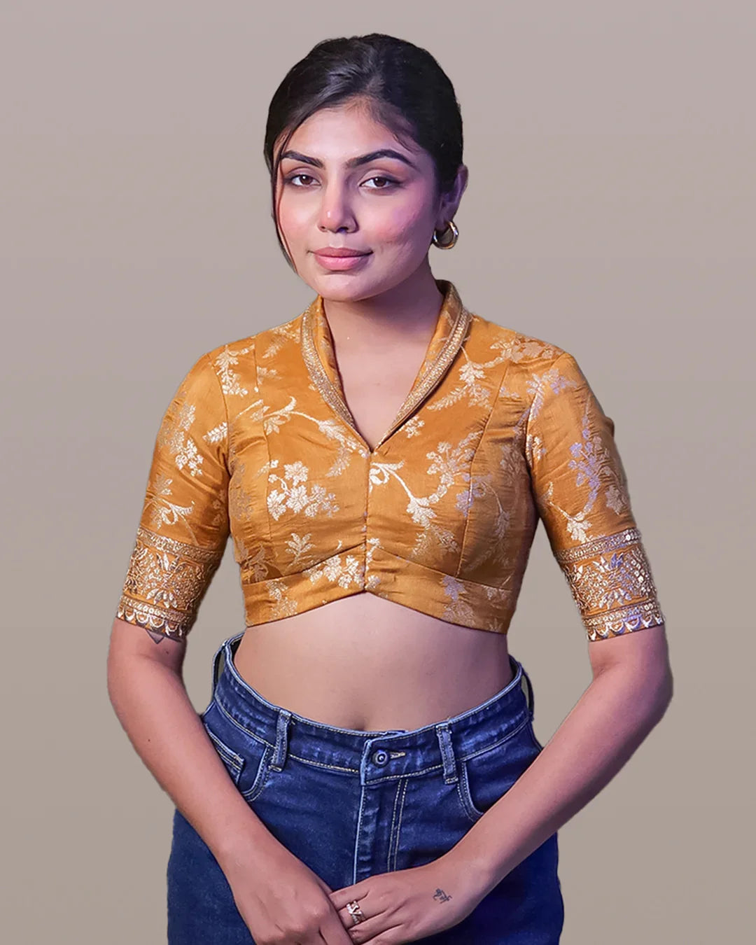 Straight Dart With Belt - Shawl Collar - Elbow Sleeve Farma