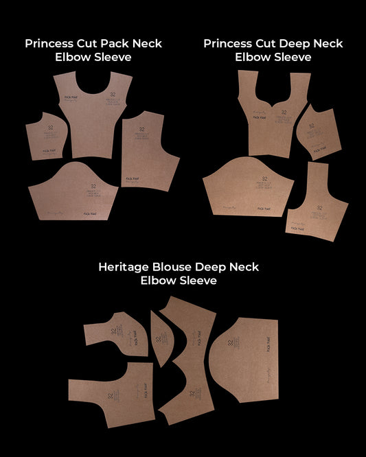 Princess & Heritage Blouse Pattern Combo (Size 32" , 36" & 40")