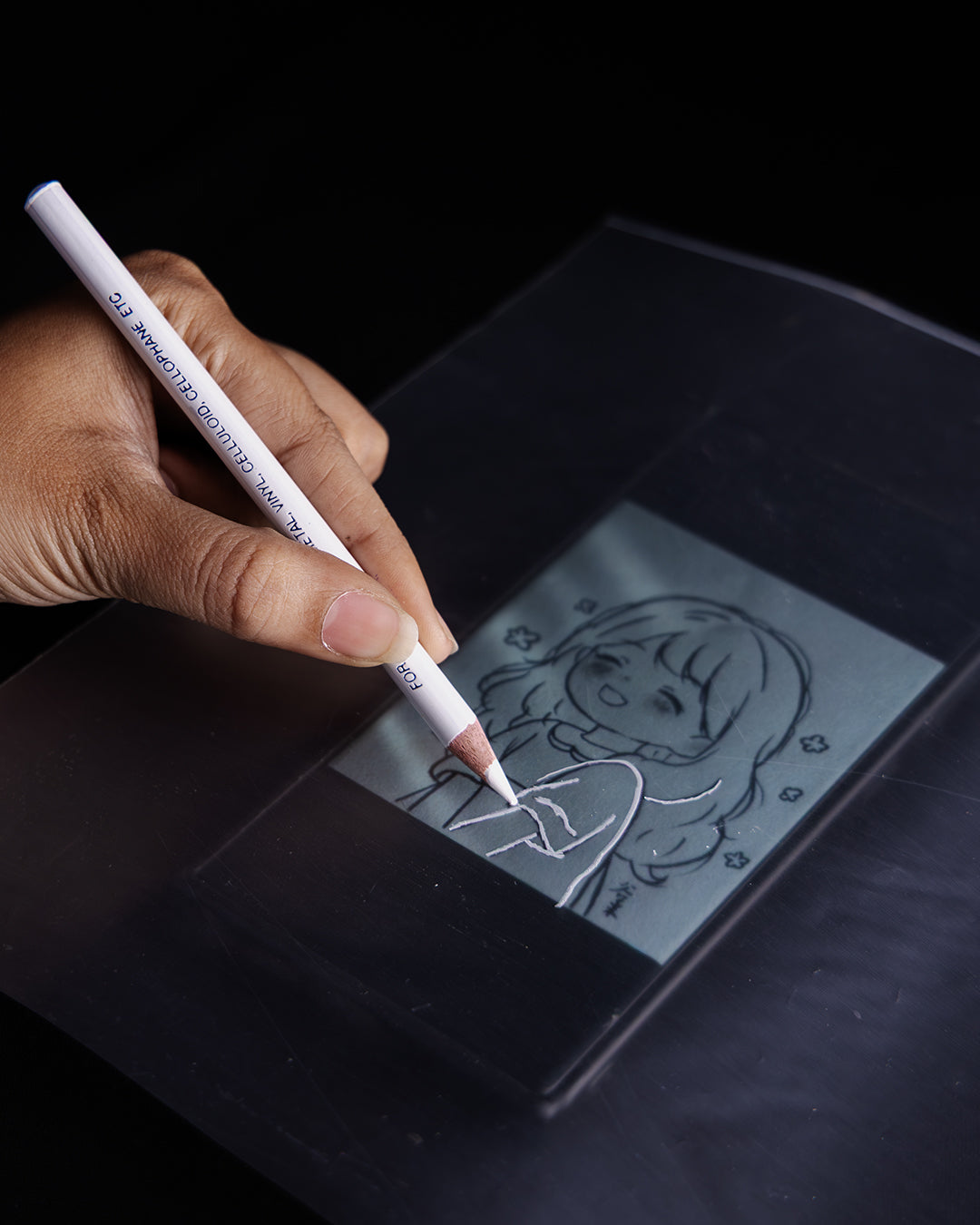 Glass Marking Pencil Box