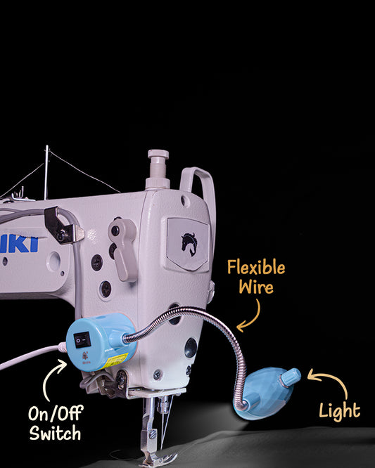 Magnetic LED Sewing Machine Light with Flexible Neck & Power Switch