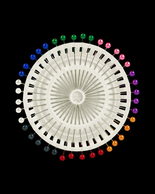 Coloured Pearl Head Pins (8 Colours)