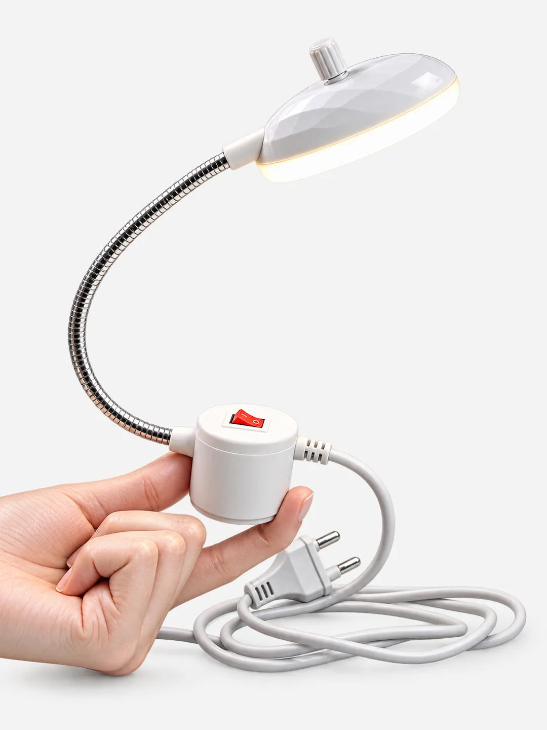 Magnetic LED Sewing Machine Light with Flexible Neck & Power Switch