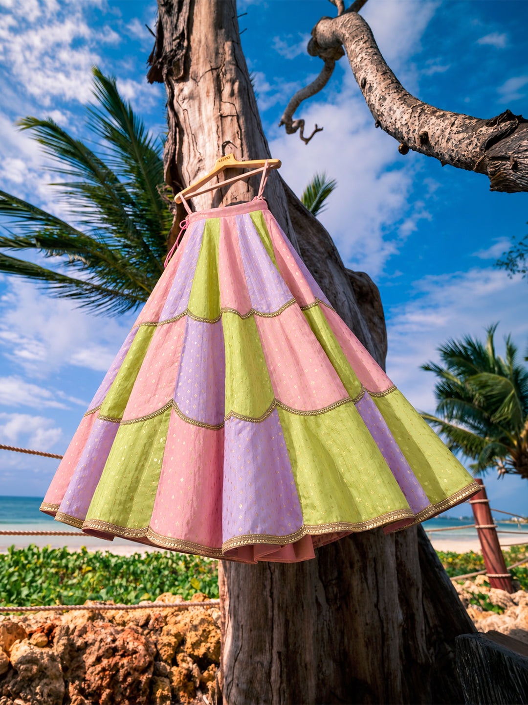 Candy Crush (Ready To Stitch Lehenga)