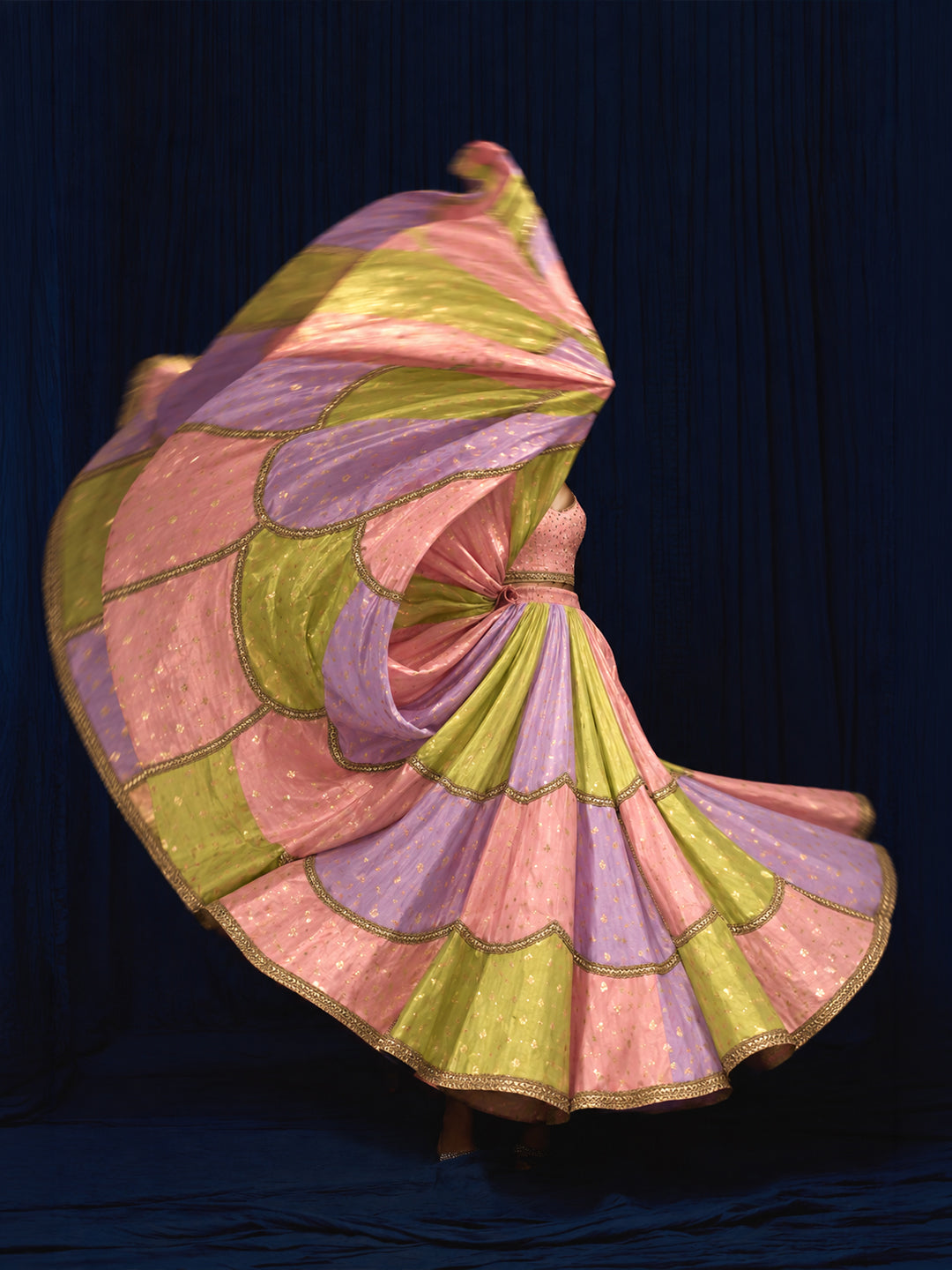 Candy Crush (Ready To Stitch Lehenga)