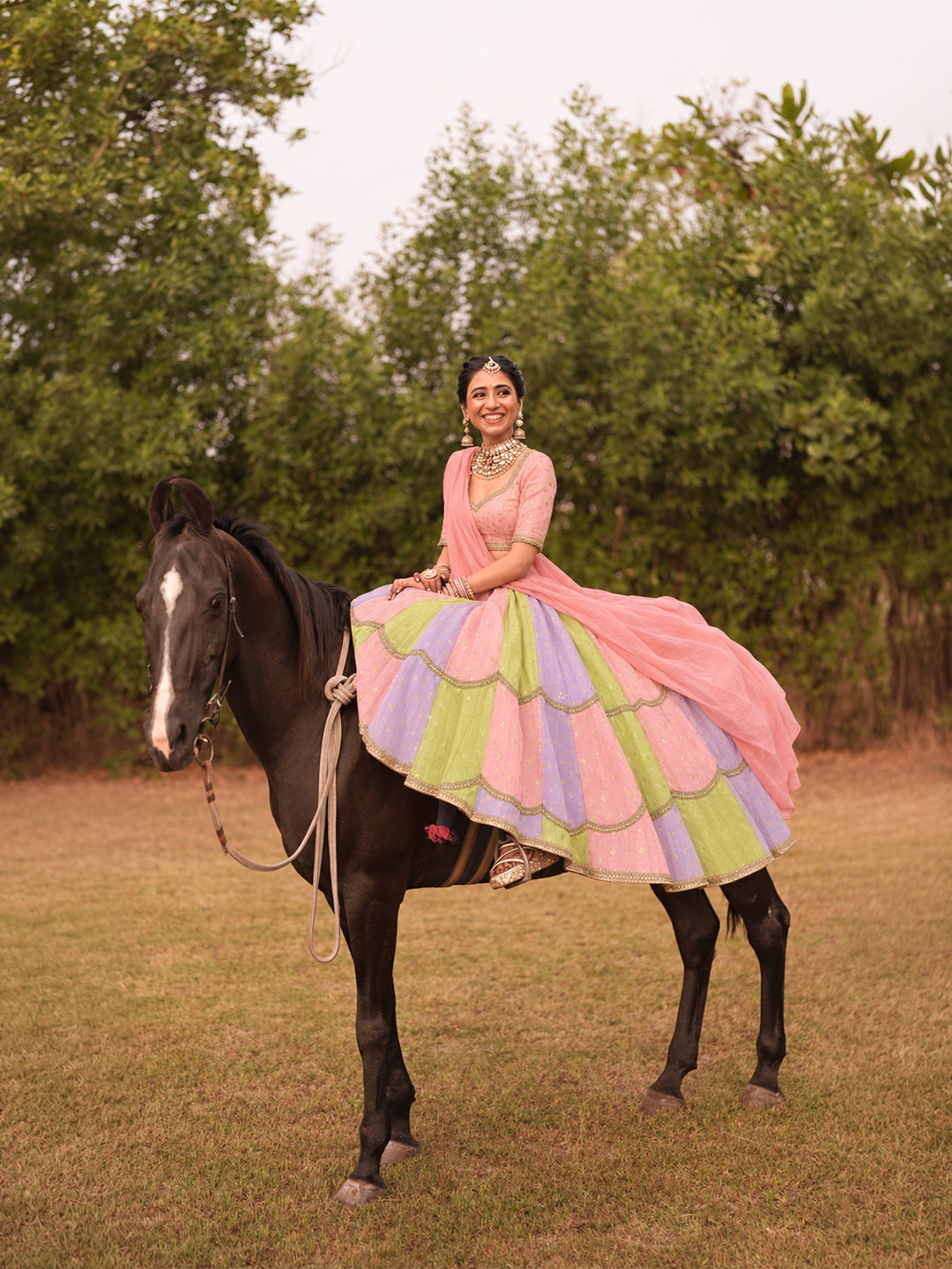 Candy Crush (Ready To Stitch Lehenga)